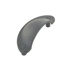 Black Plastic Cup Pull 3.205"(81mm)Ol 2.52"(64mm)Cc