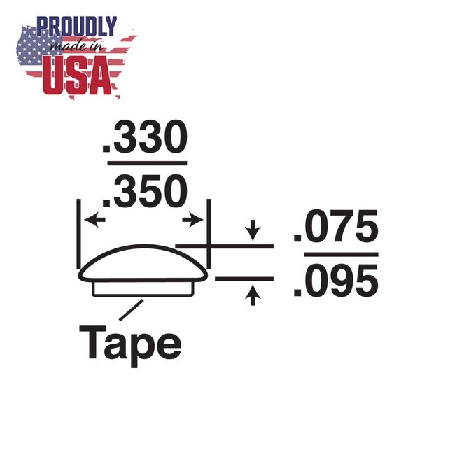 Decorative Half Round Trim with Adhesive Foam Tape 3/8in W 2004