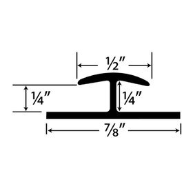 1/4in Clear Butyrate | Divider Moulding | 2029-CL Series