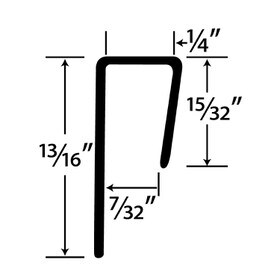 1/4in Clear Butyrate | Cap Moulding