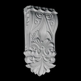 5" Wide x 9-1/2" High Unfinished Polymer Resin Corbel