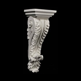 11" Wide x 30-1/4" High Unfinished Polymer Resin Corbel