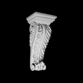 11" Wide x 23-3/4" High Unfinished Polymer Resin Corbel