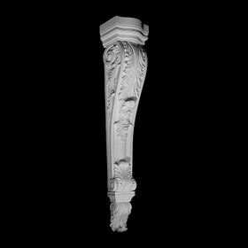 10" Wide x 51" High Unfinished Polymer Resin Corbel
