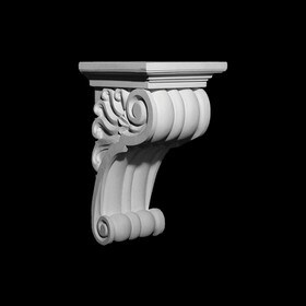 7" Wide x 13-1/2" High Unfinished Polymer Resin Corbel