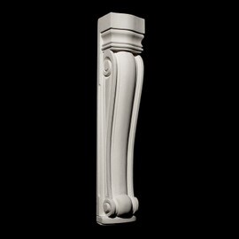 2-1/2" Wide x 13" High Unfinished Polymer Resin Corbel