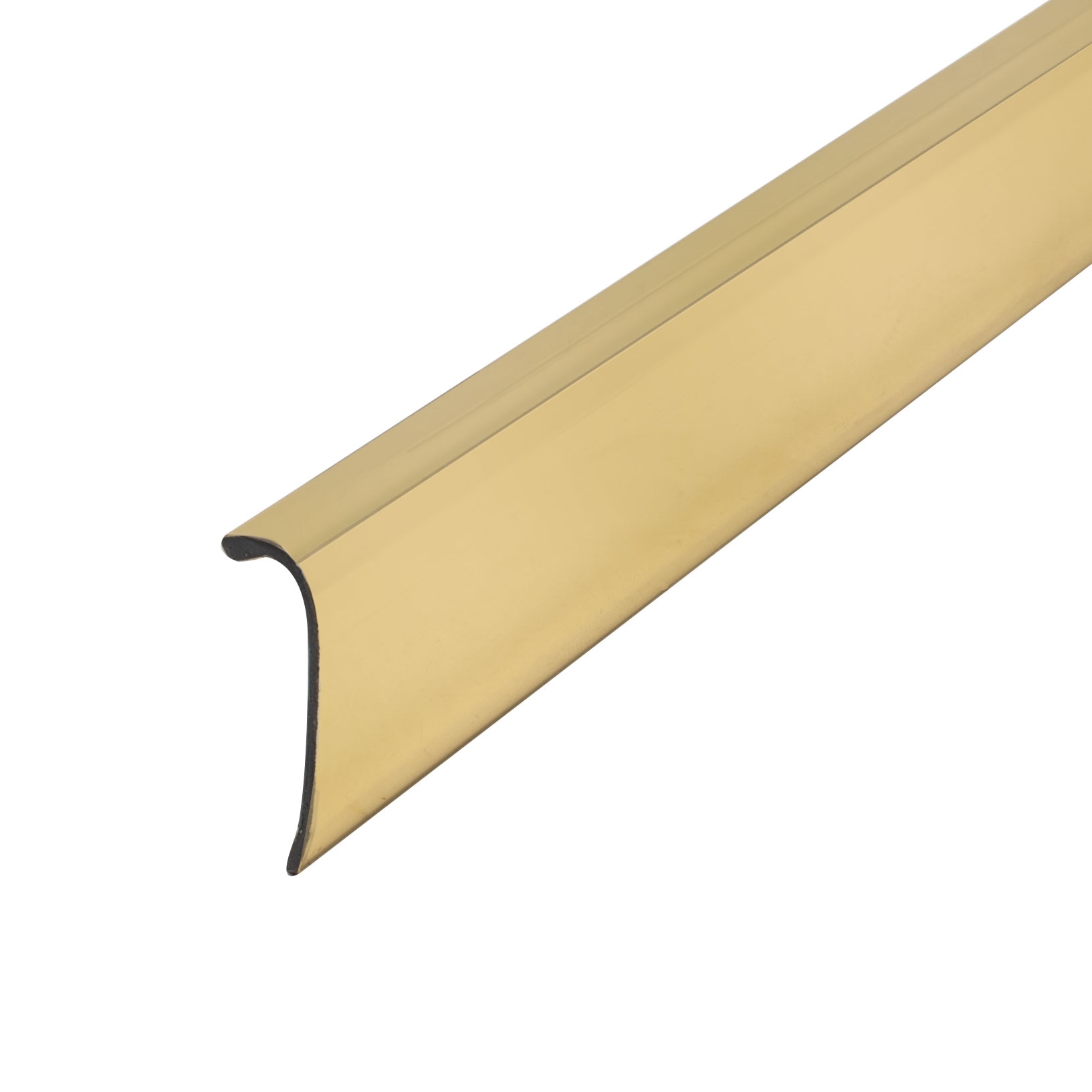 Outwater Polished Brass 1/4″x3/4″ ABS/Film Color Angle Mldg – Size Options