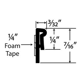 1/64in Clear Styrolux | Cap Moulding