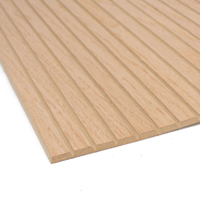 4ft Wide x 8ft High Unfinished Solid Wood Decorative Tambour Sheet 1/2in Flat Slats