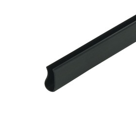 5/32in | High Gloss Black | Poster Frame Channel | 12ft Length | 2326 Series
