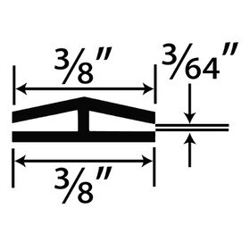 1/16in Rigid PVC | Divider Moulding