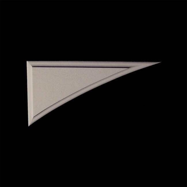 10" Wide x 5" High Unfinished Polymer Resin Corner Element Applique