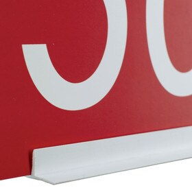 1/16in x 1/4in | White Free Standing Card Holder | 1in H x 2in Base