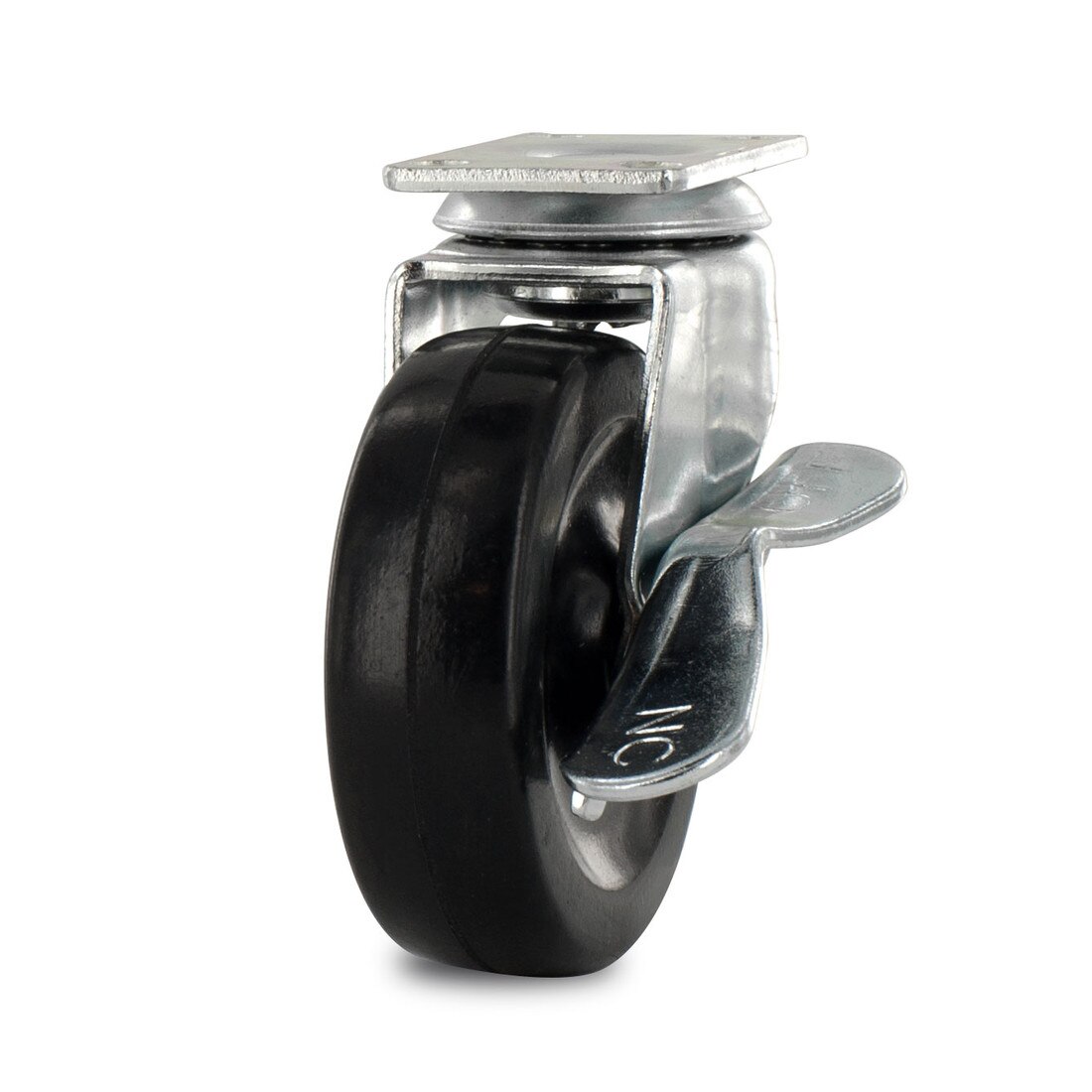 2-1/2in Dia | Black Swivel Imported Single Wheel Series Industrial Caster