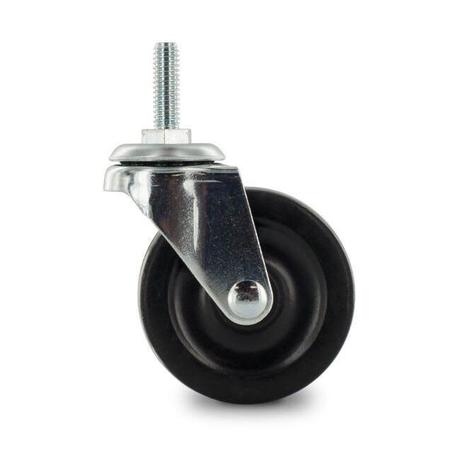2-1/2in Dia | Black Swivel Imported Single Wheel Series Industrial Caster