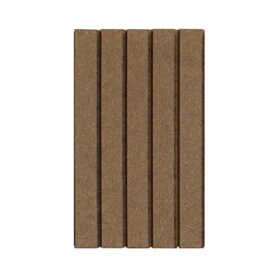 4' Wide x 8' High x 5/32" Thick Unfinished Hardboard Decorative Tambour Sheet with 1/2" - 30 Degree Grooves