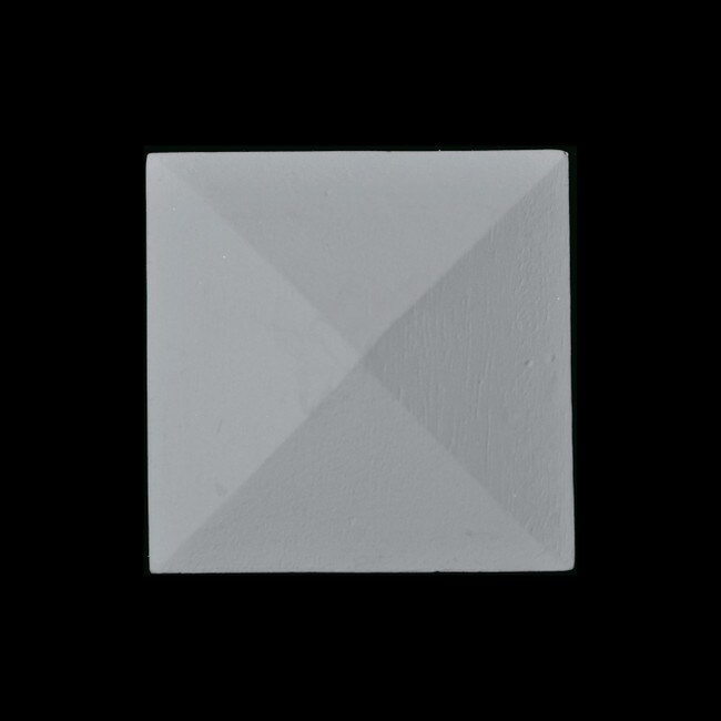 1-1/8" Wide x 1-1/8" High Unfinished Polymer Resin Deco Applique