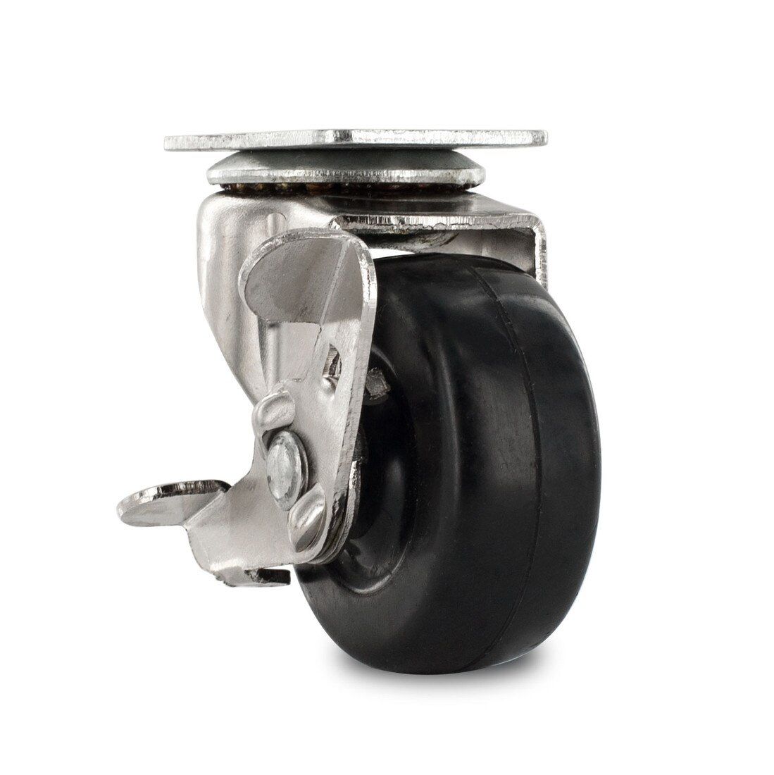 2in Dia | Black Swivel Imported Single Wheel Series Industrial Caster