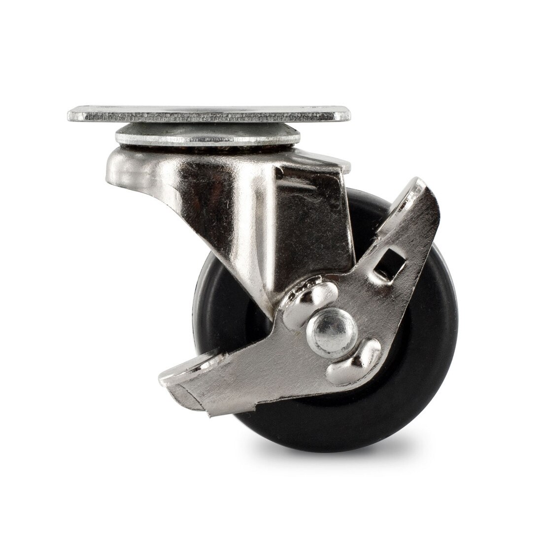2in Dia | Black Swivel Imported Single Wheel Series Industrial Caster