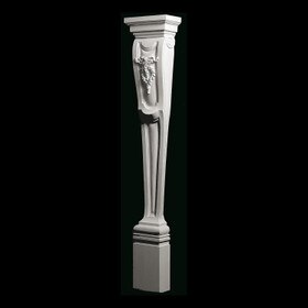 9" Wide x 46-3/4" High Unfinished Polymer Resin Bases and Leg