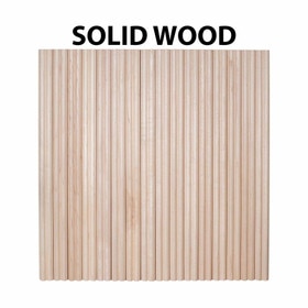 Fluted Pencil Slat Tambour Wood Panels with Narrow 3/4" Decorative Reeded Profile