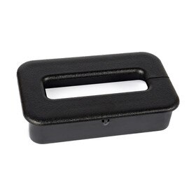 3-1/2in x 2in | Black | Rectangular Wire Management Grommet with Oval Cap | 32-4 Series