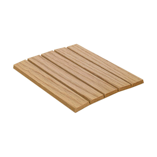 4ft Wide x 8ft High Unfinished Solid Wood Decorative Tambour Sheet 3/4in Wide Slats - 30 Degree Grooves