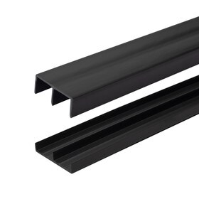 Sliding Door Track for 3/4in W Panels | Sold As Upper Track, Lower Track and As Set