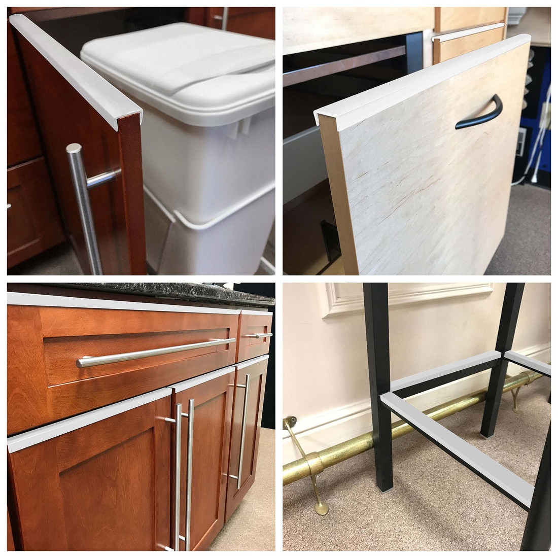 3/4in | White UV Stabilized Rigid PVC | U Channel Moulding