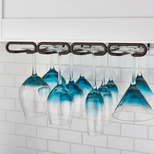 RevAShelf Under Quad Stemware Holder 11in 3450