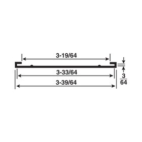 3-1/2in | Styrene | Ticket Moulding Moulding