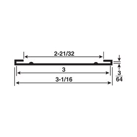 3in | Styrene | Ticket Moulding Moulding