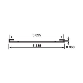 5in | Styrene | Ticket Moulding Moulding