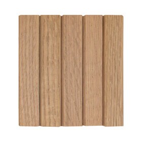 1' Wide x Nominal 8' High x 3/16" Thick Solid Wood Tambour Sheet with 3/4" - 60 Degree Grooves