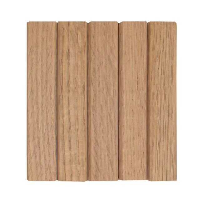 1' Wide x Nominal 8' High x 3/16" Thick Solid Wood Tambour Sheet with 3/4" - 60 Degree Grooves
