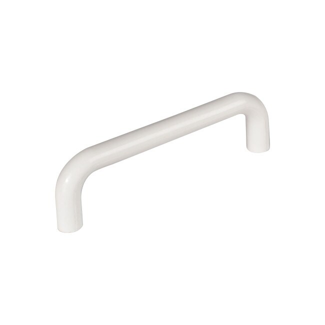 White Plastic Wire Pull With 96mm Hole Centers
