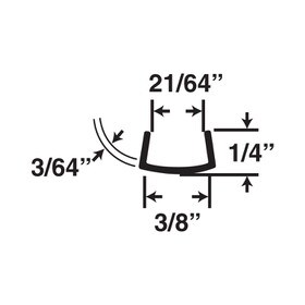3/8in | Clear PVC U Channel Moulding