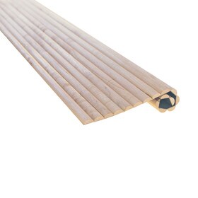 1' Wide x Nominal 8' High x 5/16' Thick Unfinished Solid Wood Tambour Sheet with 3/4" Half Round Grooves