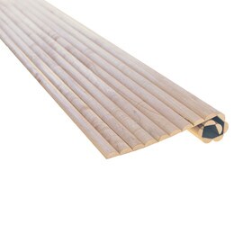 1ft Wide x 8ft High Unfinished Solid Wood Decorative Tambour Sheet 3/4" Half Round Slats Pattern