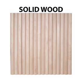 Half Round Solid Wood Tambour Panels with 3/4" Slat Profile for Curved Walls & Cabinetry