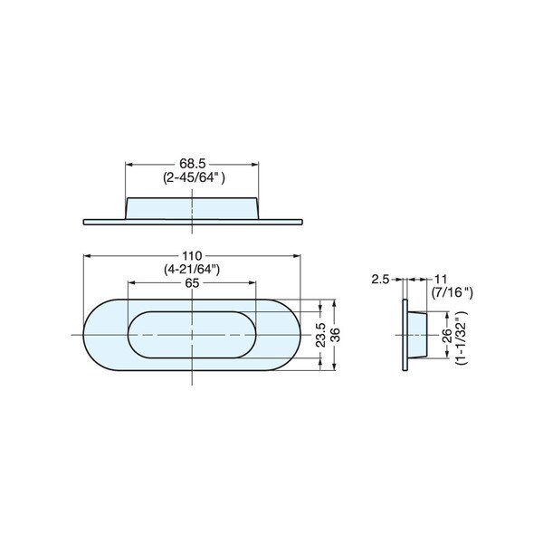 Zinc Alloy Flush Pull Sugatsune