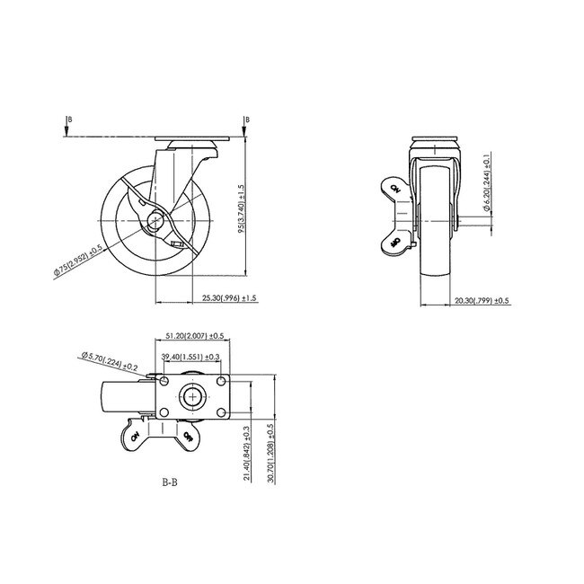 Heavy Duty Caster Wheel