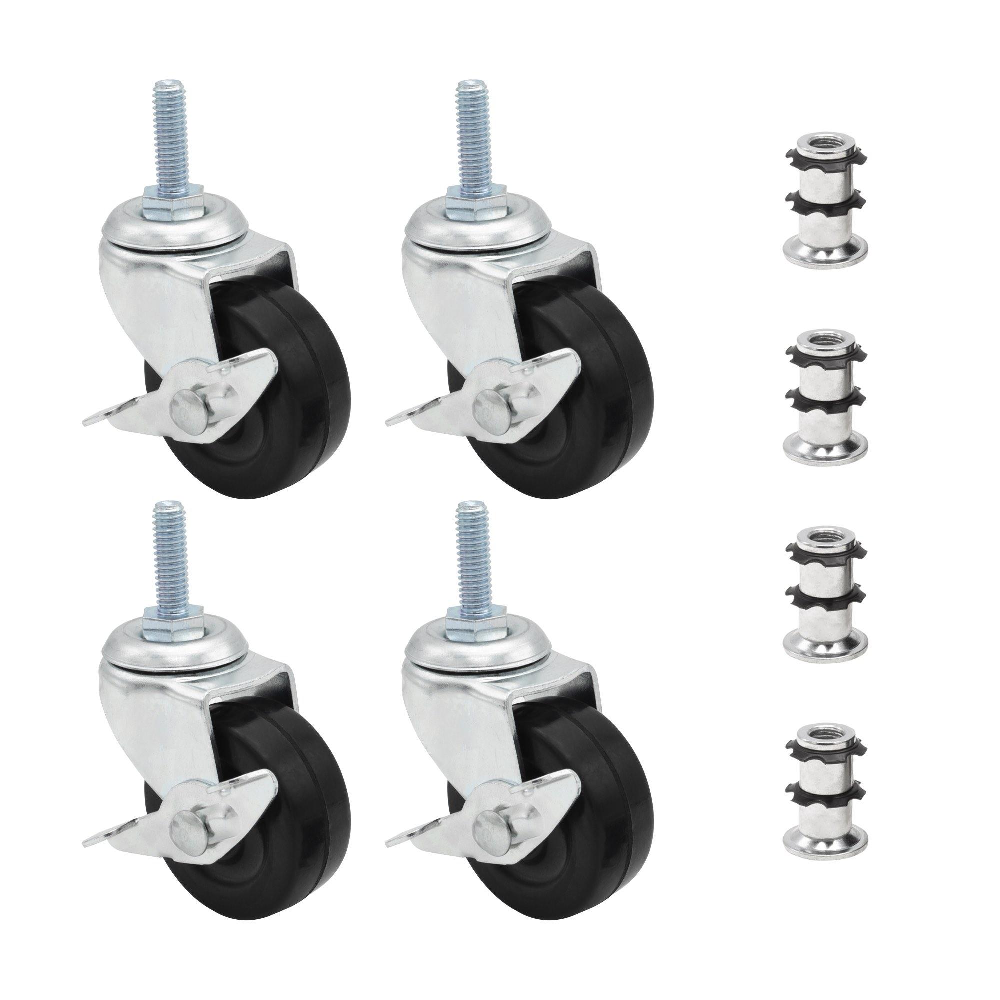 3/4 Zoll Metall Runde Doppelstern Rolleneinsatz mit 2 Zoll Rollen ohne - Bild 8 von 21