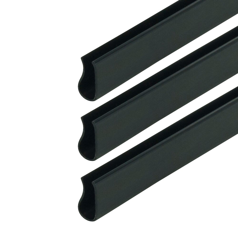 Outwater Plastics Black High Gloss 5/32″Poster Frame Plastic U-Channel/C-Channel