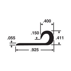 Clear Vinyl Chair Edge Guard Moulding 100’ and 500’ Coils