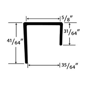 5/8in Styrene | Cap Moulding