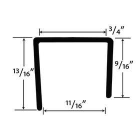 3/4in Styrene | Cap Moulding