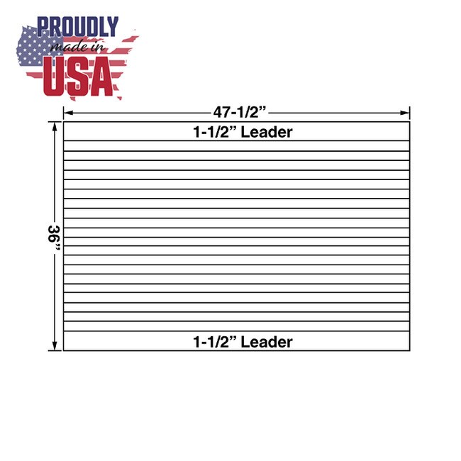 36" High x 47-1/2" Wide White Birch 400 Series Tambour Garage Door