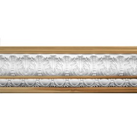 6-1/2in H x 1in Proj | Unfinished Polymer Resin | 430-A Series | Frieze Moulding | 5ft Long