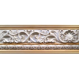 6-1/2in H x 1in Proj | Unfinished Polymer Resin | 430-D Series | Frieze Moulding | 5ft Long